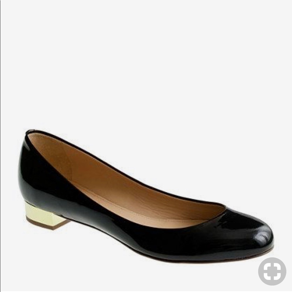J. Crew Janey black flats, size 6.5.